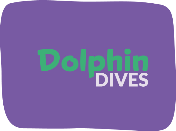 Dolphin Dive logo (negatief)
