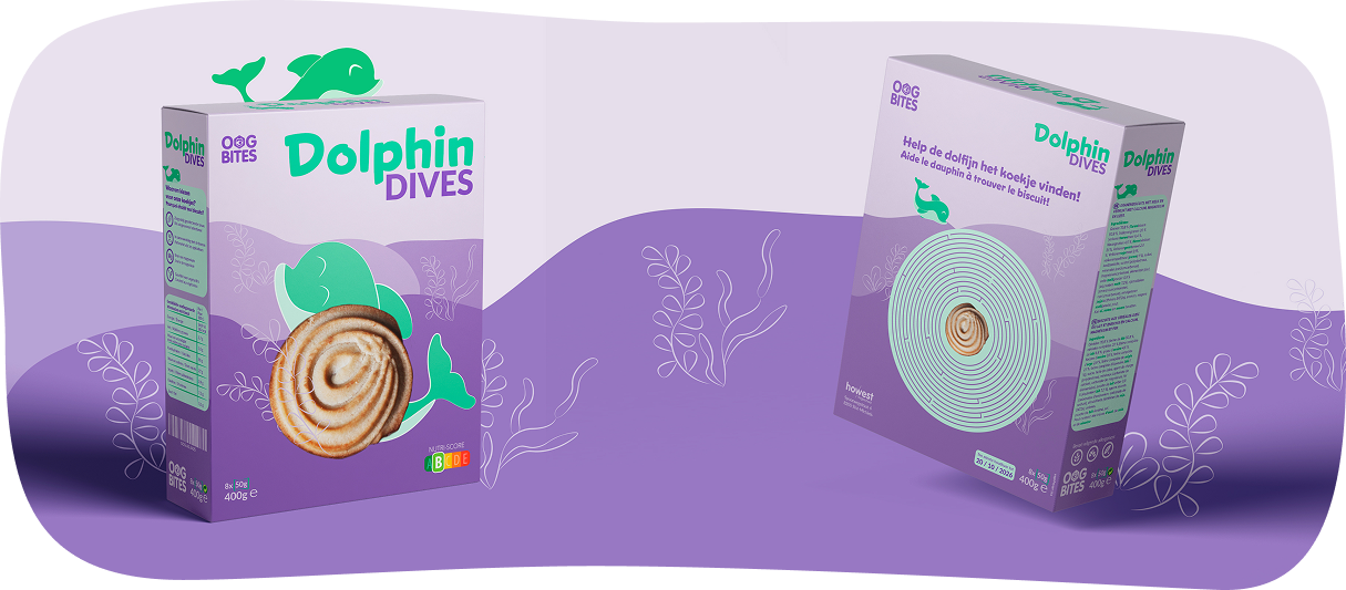 dolphin dive koekjesverpakking